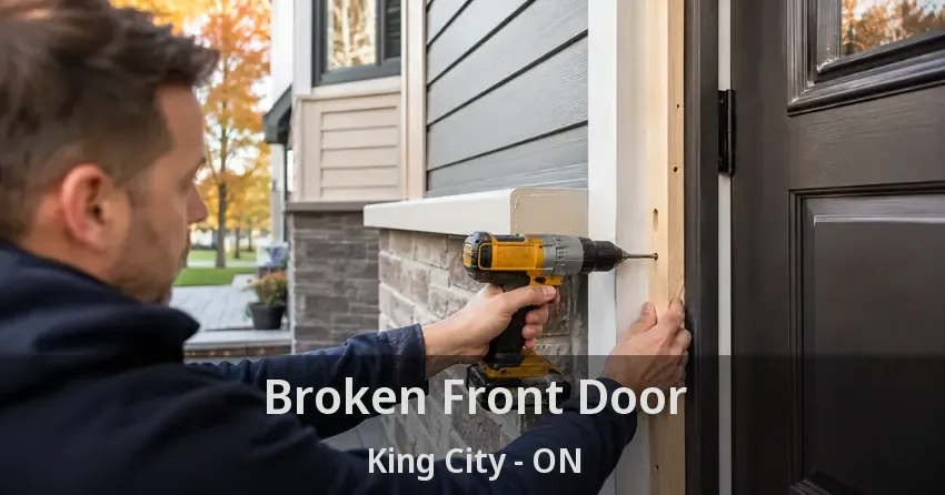Broken Front Door King City - ON