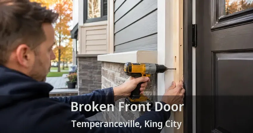 Broken Front Door Temperanceville, King City - ON