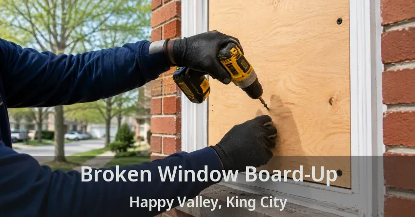 Broken Window Board-Up Happy Valley, King City - ON