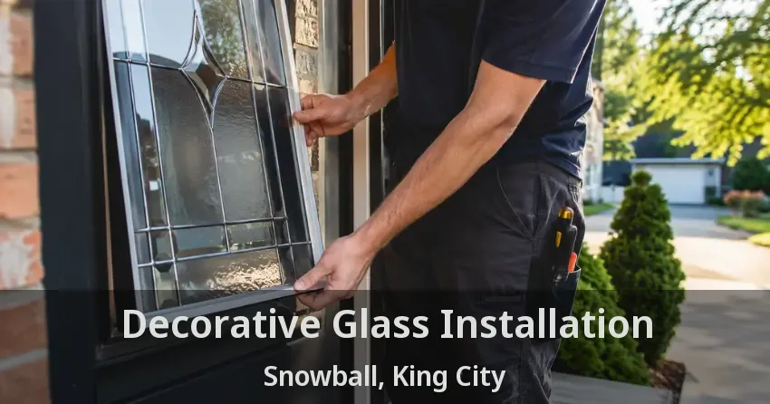 Decorative Glass Installation Snowball, King City - ON