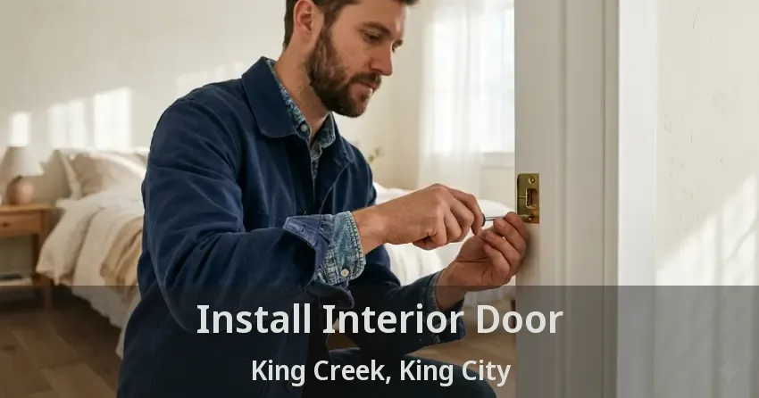 Install Interior Door King Creek, King City - ON