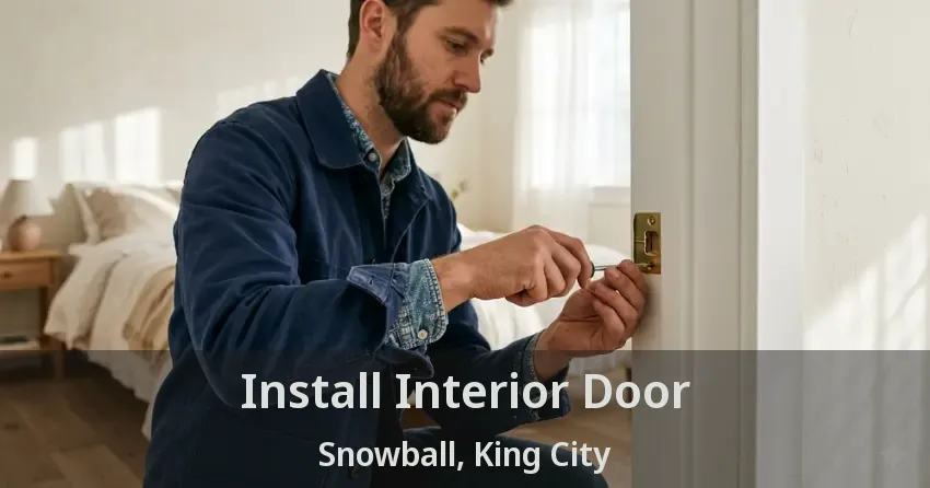 Install Interior Door Snowball, King City - ON