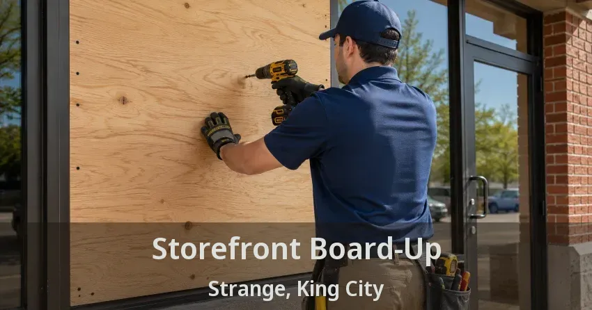 Storefront Board-Up Strange, King City - ON