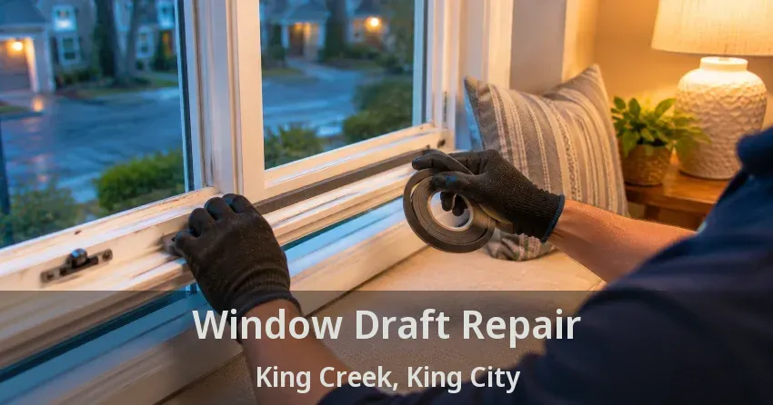 Window Draft Repair King Creek, King City - ON