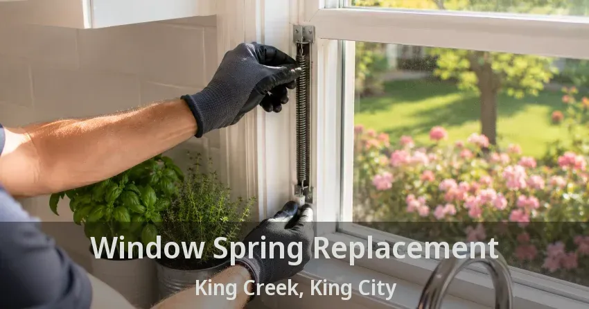 Window Spring Replacement King Creek, King City - ON
