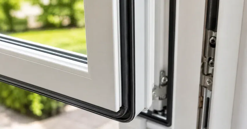 casement window cranked fully open in a King City home