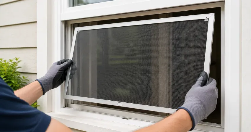 technician repairing a window sash and balance system in King, King City